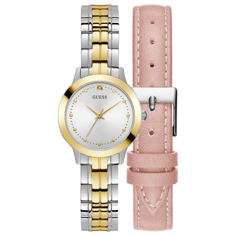 Guess GUGW0348L1 Quartz Çelik Altın/Gri 30 mm Çift Kordonlu Kadın Kol Saati