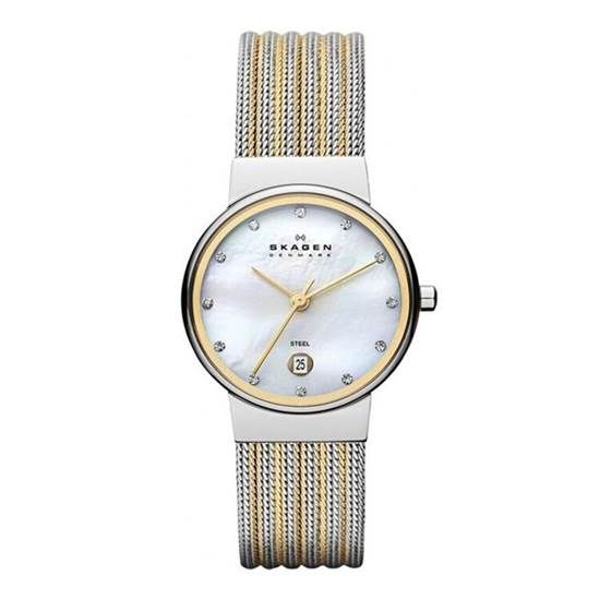 Skagen SKA355SSGS 26 mm Hasır Kordonlu Kadın Kol Saati