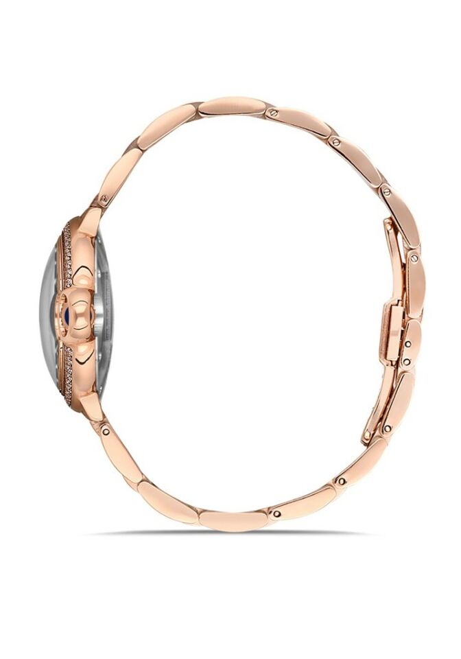 Hislon QL120R-10SR Japon Analog Çelik Rose Gold 34 mm Kadın Kol Saati