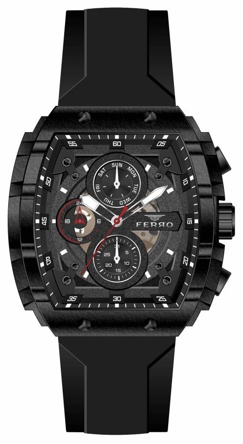 Ferro Siyah Silikon Kordon Erkek Kol Saati FM31346D-G