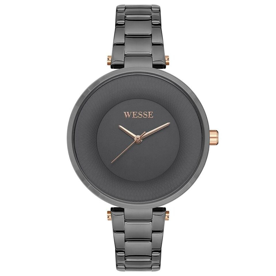 Wesse WWL109304 Quartz Çelik Füme 36 mm Kadın Kol Saati