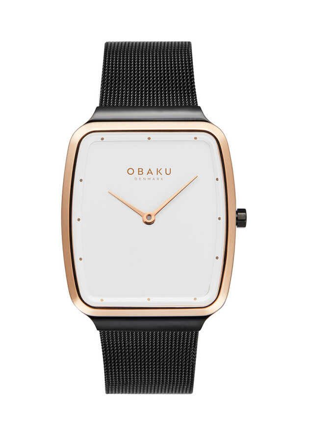 Obaku Denmark V267GXMIMB Quartz Hasır Kristal Cam 34 mm Erkek Kol Saati