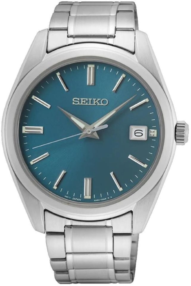 Seiko SUR525P Quartz Çelik Gri Mavi Kadran 40 mm Erkek Kol Saati