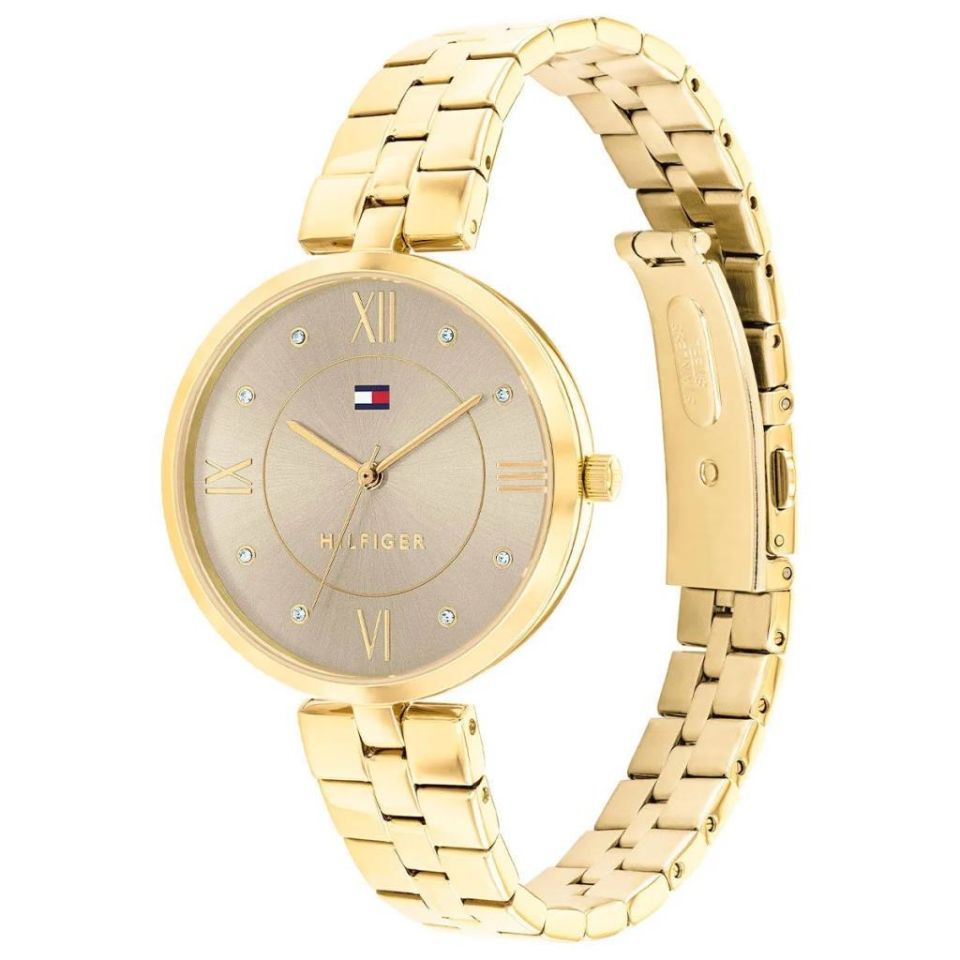 Tommy Hilfiger TH1782685 Quartz Çelik Altın Rengi Gri Kadran 34 mm Kadın Kol Saati