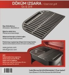 Döküm Izgara-Guruss Go & Grill Uyumlu