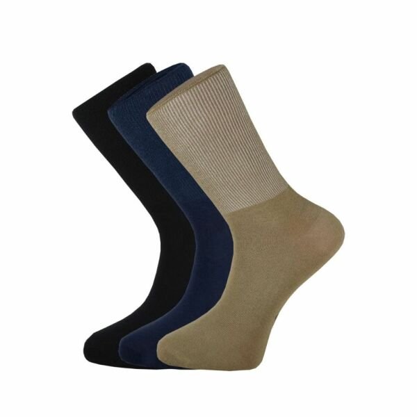 BGK Unisex 3 Çift Diyabet (ŞEKER) Çorap Renkli