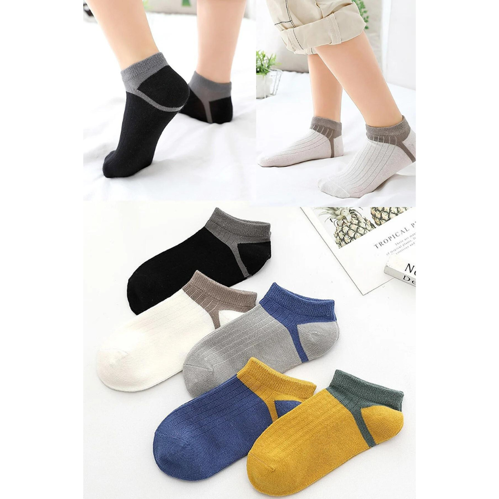 BGK 5 Çift Renkli Kısa Çorap