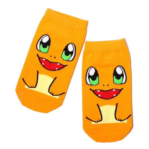 Unisex 4'lü Pokemon Desenli Patik Çorap Renkli Extra Rahat