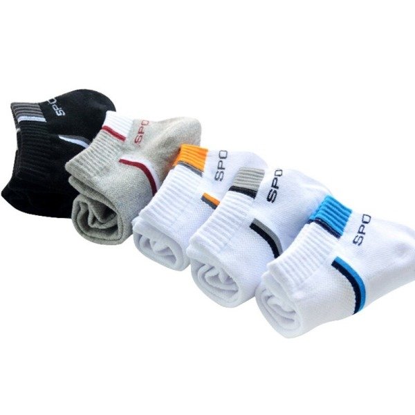 Unisex 5'li Spor Patik Çorap Renkli Extra Rahat