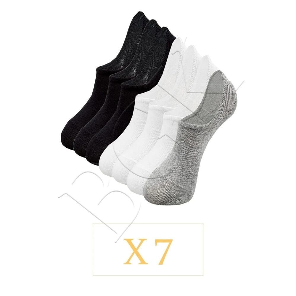 BGK Unisex 7'li Görünmez Spor Ayakkabı Çorabı