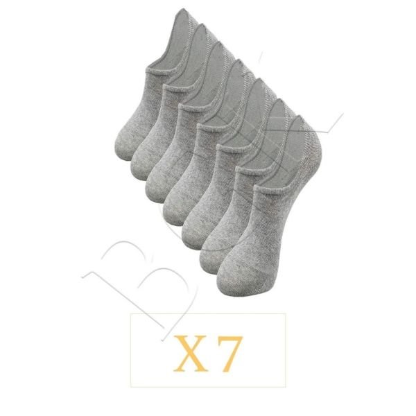 BGK Unisex 7'li Görünmez Spor Ayakkabı Çorabı
