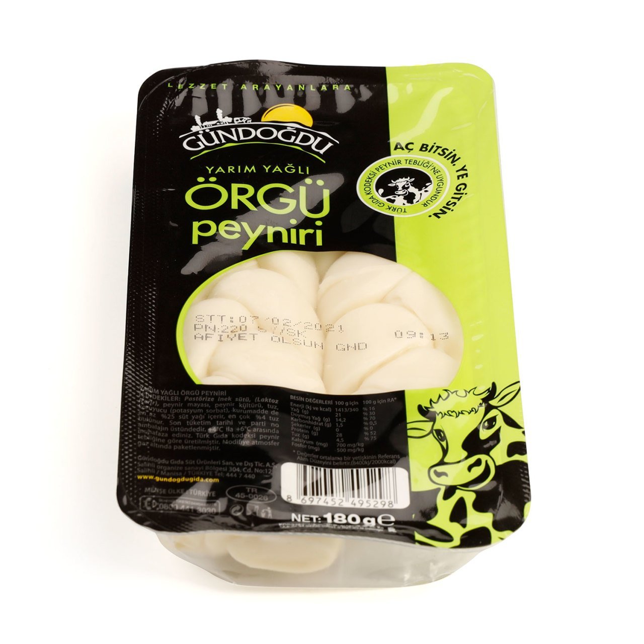 Gündoğdu Örgü Peyniri 180gr