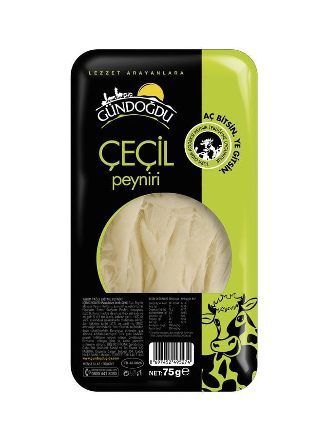 Gündoğdu Liflif Çeçil Peyniri 75gr