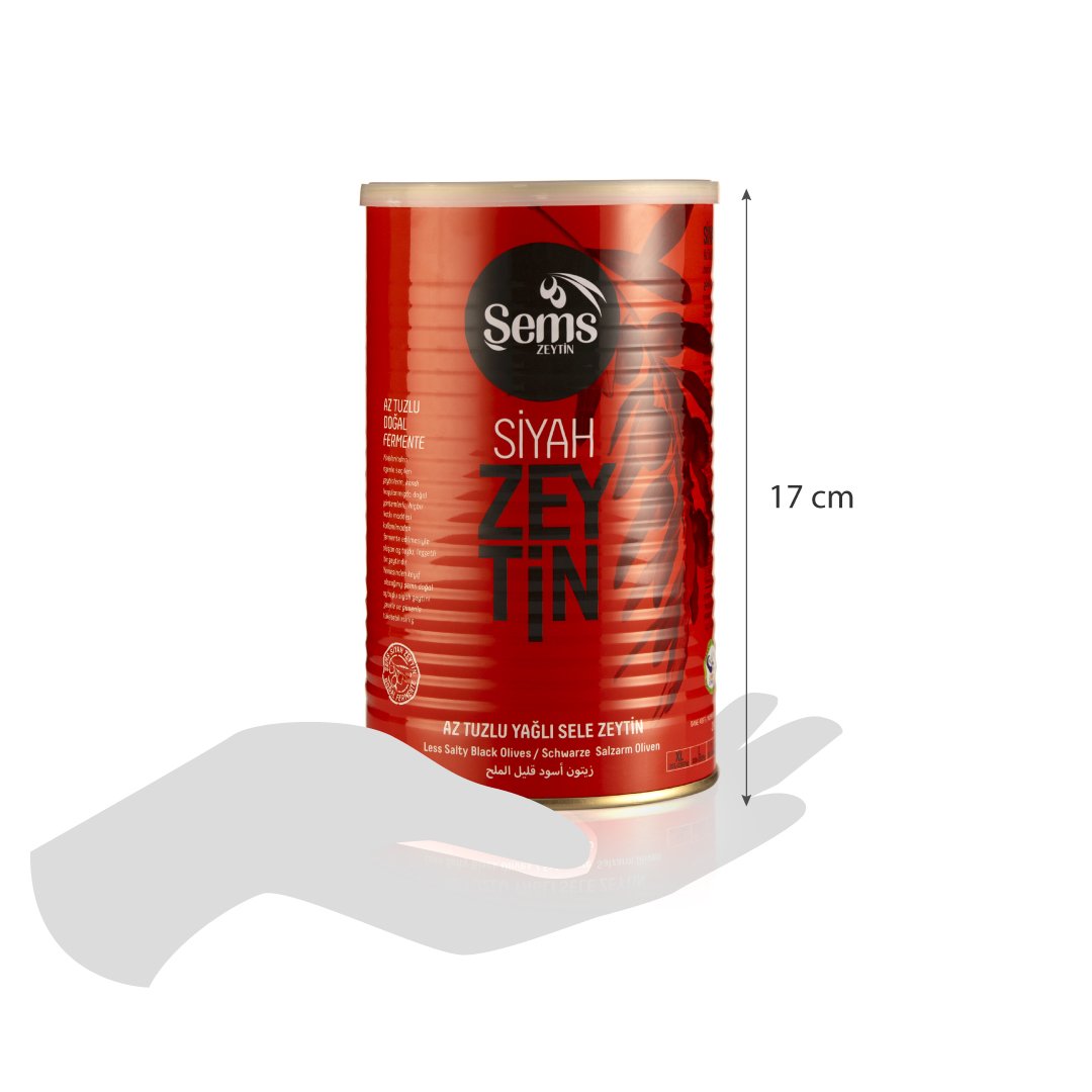 Şems Siyah Zeytin 291-320 Kalibre 900gr