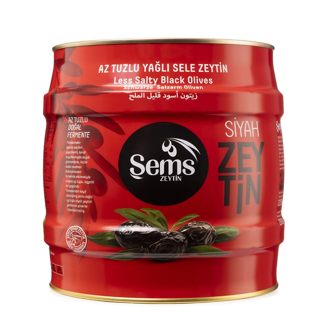 Şems Siyah Zeytin 291-320 Kalibre 2000gr