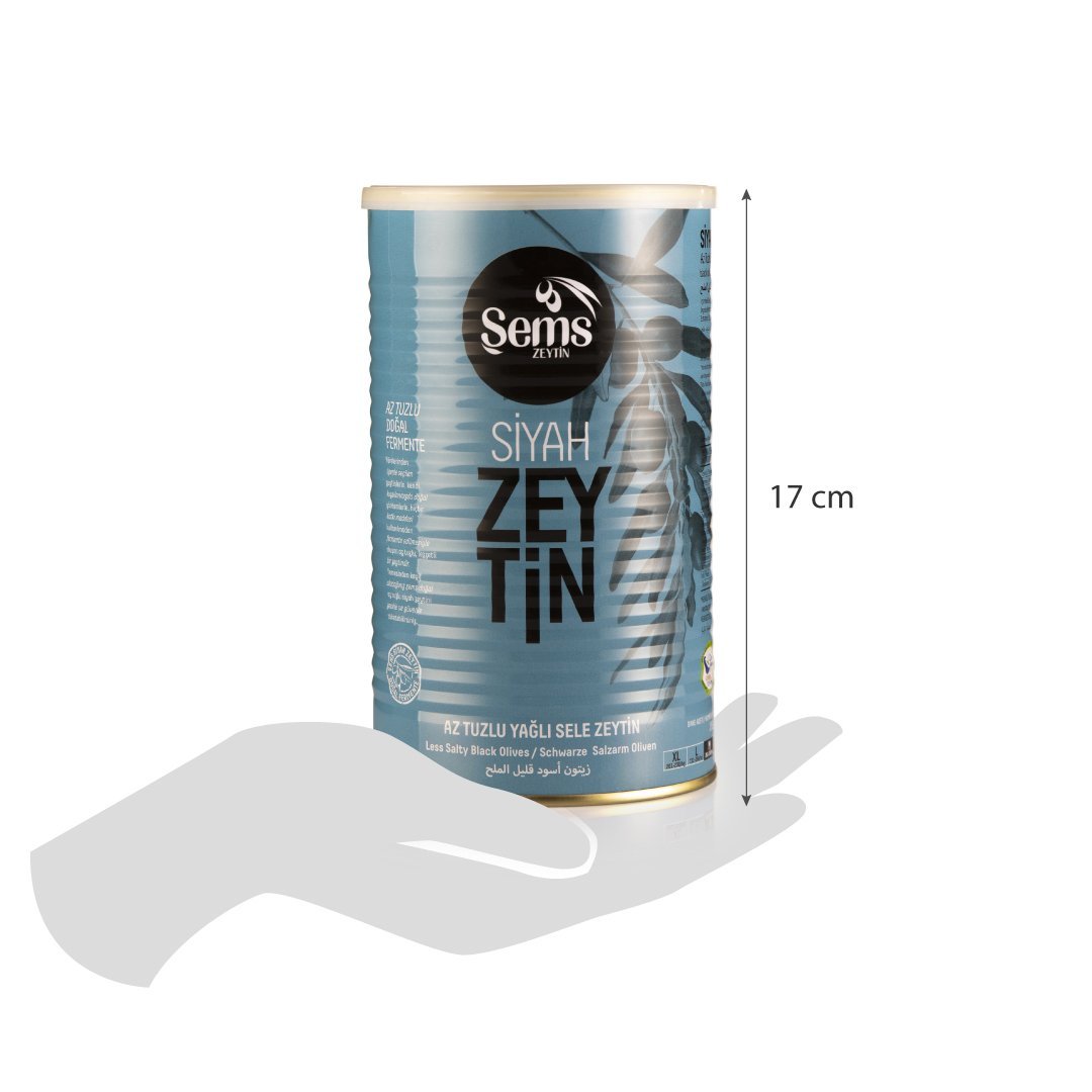 Şems Siyah Zeytin 261-290 Kalibre 900gr