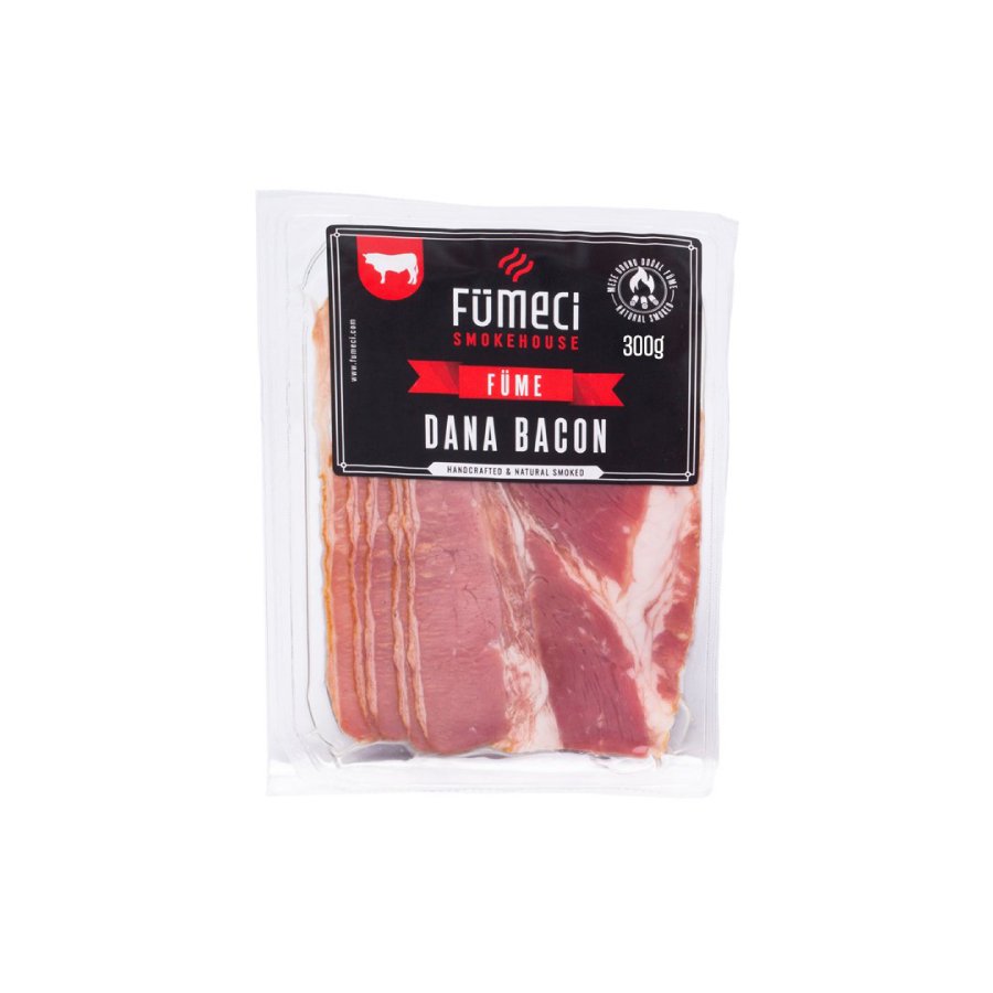 Fümeci Smokehouse Dana Bacon 300gr 2’li Doğal Odun Dumanı İle İslenmiş