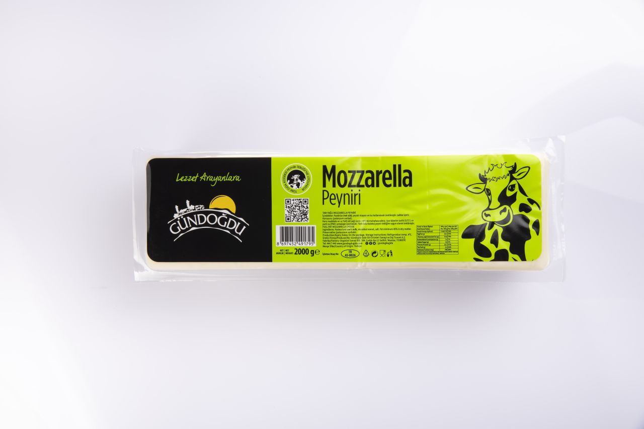 Gündoğdu Mozzarella Peyniri 2000gr Blok