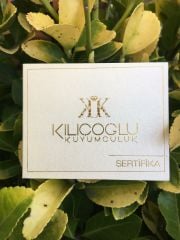 Mini Baget Yakut Renk Taşlı 14 Ayar Altın Kolye Ucu GMSN701