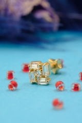 14 Ayar Altın Baget Tragus Küpe GGG1