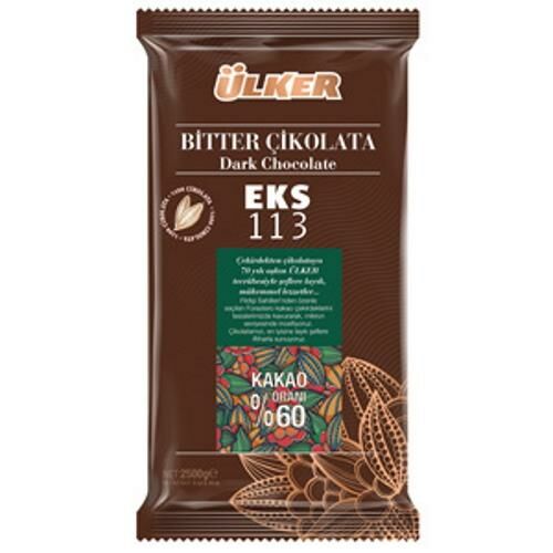 Ülker Bitter Kuvertür Çikolata %60 Eks 113 2,5 kg