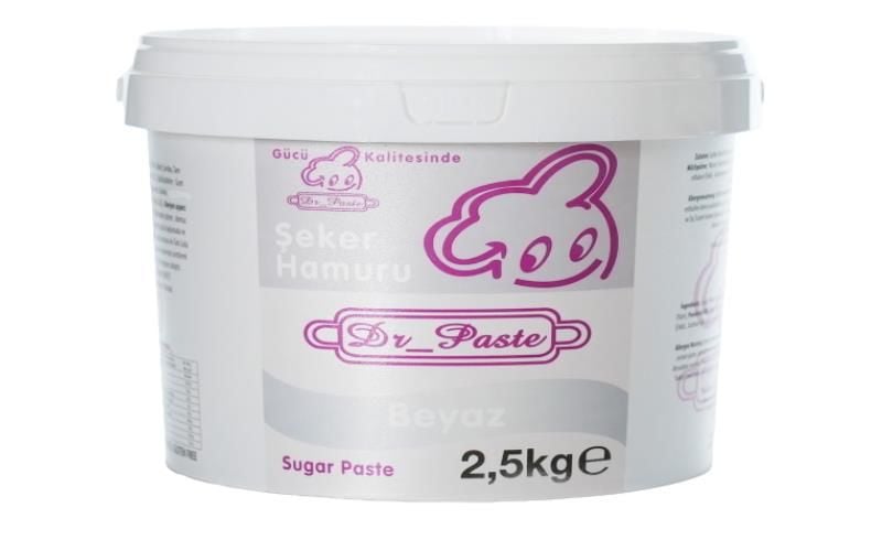 Dr Paste Şeker Hamuru  2,5 kg - Beyaz