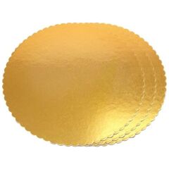 Turta Mendili / Pasta Altlığı Gold -Altın İnce Yuvarlak 30 cm 50 adet