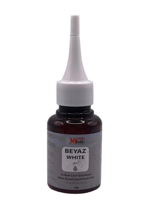 SU BAZLI LİKİT GIDA BOYASI BEYAZ