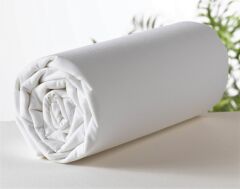 Makiteks %100 Pamuklu Percale Kırık Beyaz 100x200+50x70 Tek Kişilik Lastikli Çarşaf Seti