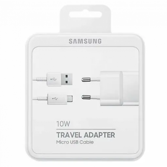 SAMSUNG Telefon Şarj Adaptörü Orijinal 10W Travel Adapter Micro USB Kablo + Şarj Adaptörü