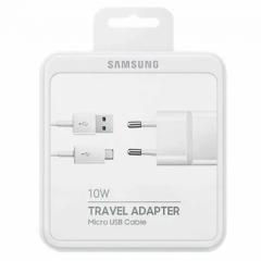SAMSUNG Telefon Şarj Adaptörü Orijinal 10W Travel Adapter Micro USB Kablo + Şarj Adaptörü