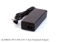 ACER NOTEBOOK ADAPTÖR 19V 4.74A 5.5*1.7 ADAPTÖR S-LINK SL-NBA32