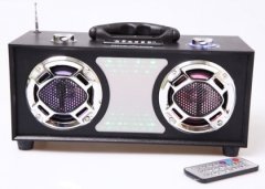 MİKADO MD-174 MULTİMEDYA TAŞINABİLİR MİNİ LEDLİ  SPEAKER USB/SD/MP3/ FM RADYO DESTEKLİ SPEAKER