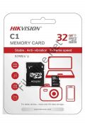 HIKVISION 32GB MICROSDHC C1 MEMORY CARD 92MB/S HAFIZA KARTI