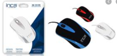 INCA IM-181KB FASCIA MOUSE KABLOLU 1000DPI OPTİK SERİ  USB BAĞLANTILI  BEYAZ