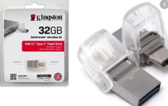 KINGSTON DATATRAVELER FLASH BELLEK 32GB USB BELLEK MİCRODUO 3C USB 3.0