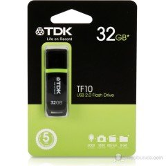 TDK TF10 FLASH BELLEK 32GB USB BELLEK 2.0 USB  LE DIŞIK GÖSTERGELİ FLASH BELLEK