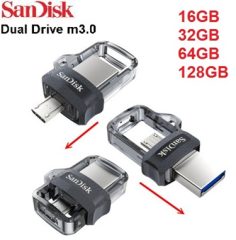 SANDİSK FLASH BELLEK 32GB USB BELLEK 3.0 USB ULTRA DUAL DRİVE