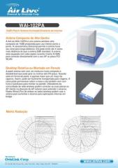AIR LIVE WAI-102PA ANTEN 2.4GHZ 10DBİ R-SMA 110° 50Ω İÇ MEKAN YÜKSEK KAZANÇ ANTENİ