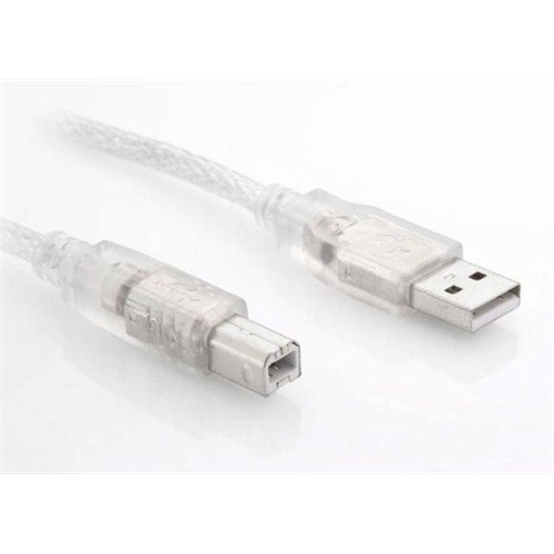 YAZICI KABLOSU 5 METRE USB 2.0 A ERKEK/ USB 2.0 B ERKEK ŞEFFAF YAZICI KABLOSU FİLONLİNE