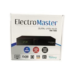 ELECTOMASTER KGS 1200 UYDU ALICISI KGS RF ÇIKIŞLI MERKEZİ SİSTEM UYUMLU KASALI DİJİTAL UYDU ALICI