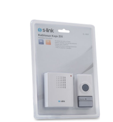 S-Link ZL-3921 Kapı Zili 32 Farklı Melodi Uzaktan Kumanda Ile Pilli Mesafe 100m Açık Alan