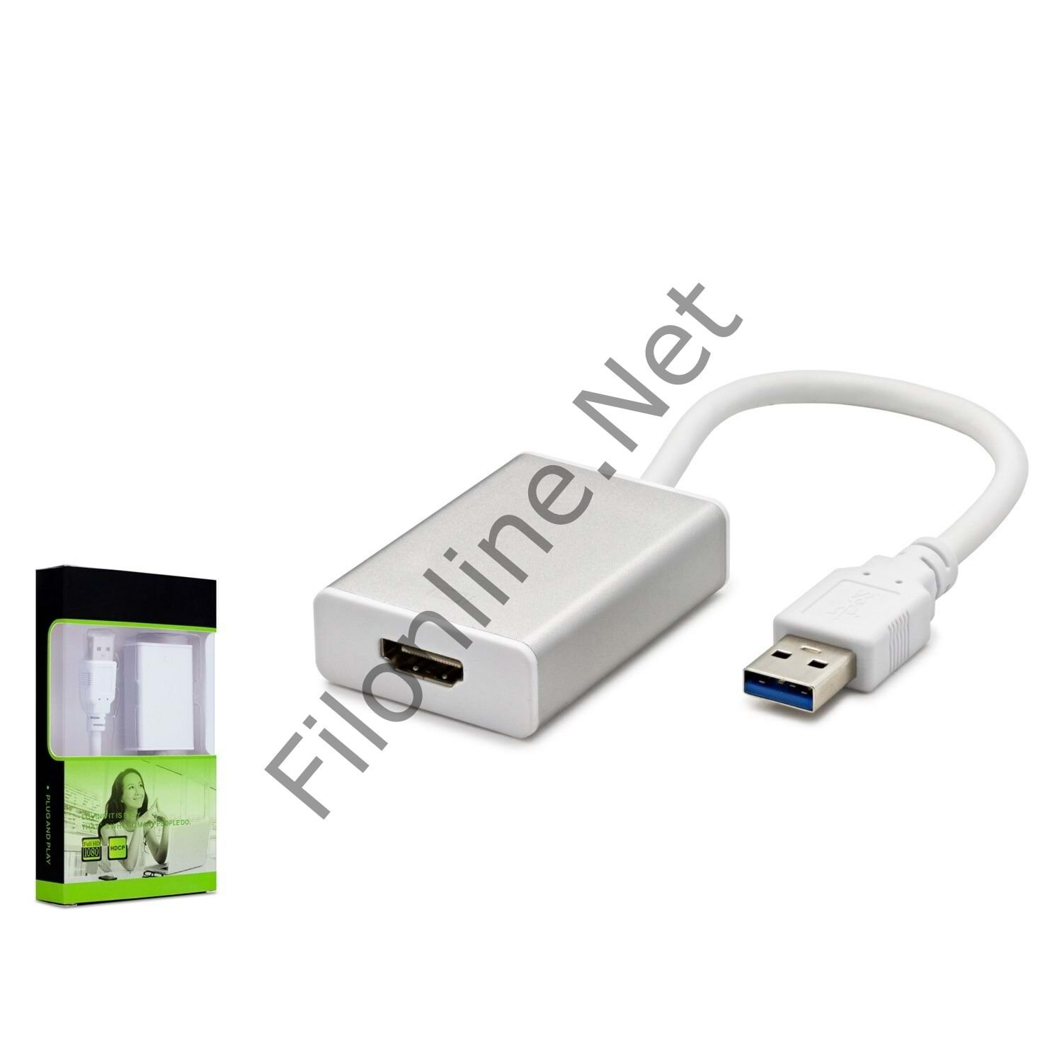 HADRON HDX1287 ÇEVİRİCİ USB 3.0 TO HDMI USB-HDTV