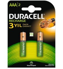 PİL AAA  750MAH 1.2V İNCE KALEM PİL  ŞARJ EDİLBİLİR 2'Lİ PİL DURACELL