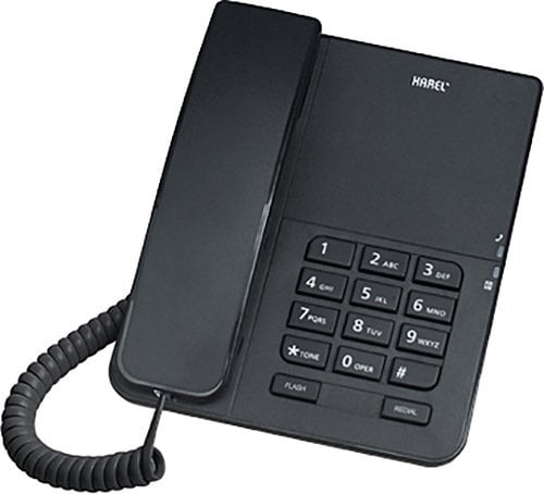 KAREL TM-140 SİYAH TELEFON MASAÜSTÜ ANALOG KABLOLU TELEFON