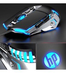 HP G160 RGB 2400DPI 4 SEVİYE,7 BUTONLU SESSİZ KABLOLU OYUNCU MOUSE 