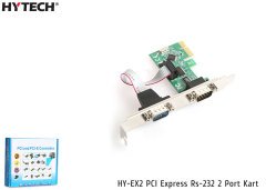 HYTECH RS232 PORT KART PCI EXPRESS CARD 34MM 2 PORT KART