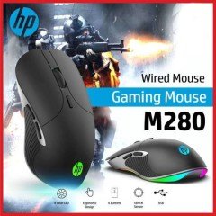 HP M280 RGB IŞIKLI GAMING OYUNCU MOUSE AYARLANABİLİR DPI 6 TUŞLU MOUSE