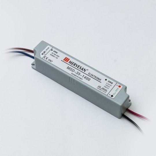 MERVESAN MSD-35-1400 LED TRAFOSU 9-30VDC, 1400 MA 35W