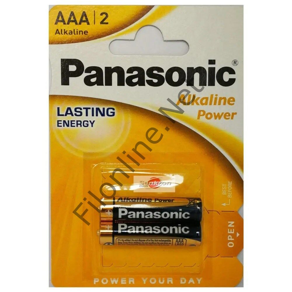 PANASONIC ALKALİN POWER AAA 2'Lİ İNCE KALEM PİL